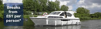 Norfolk Broads hire cruiser